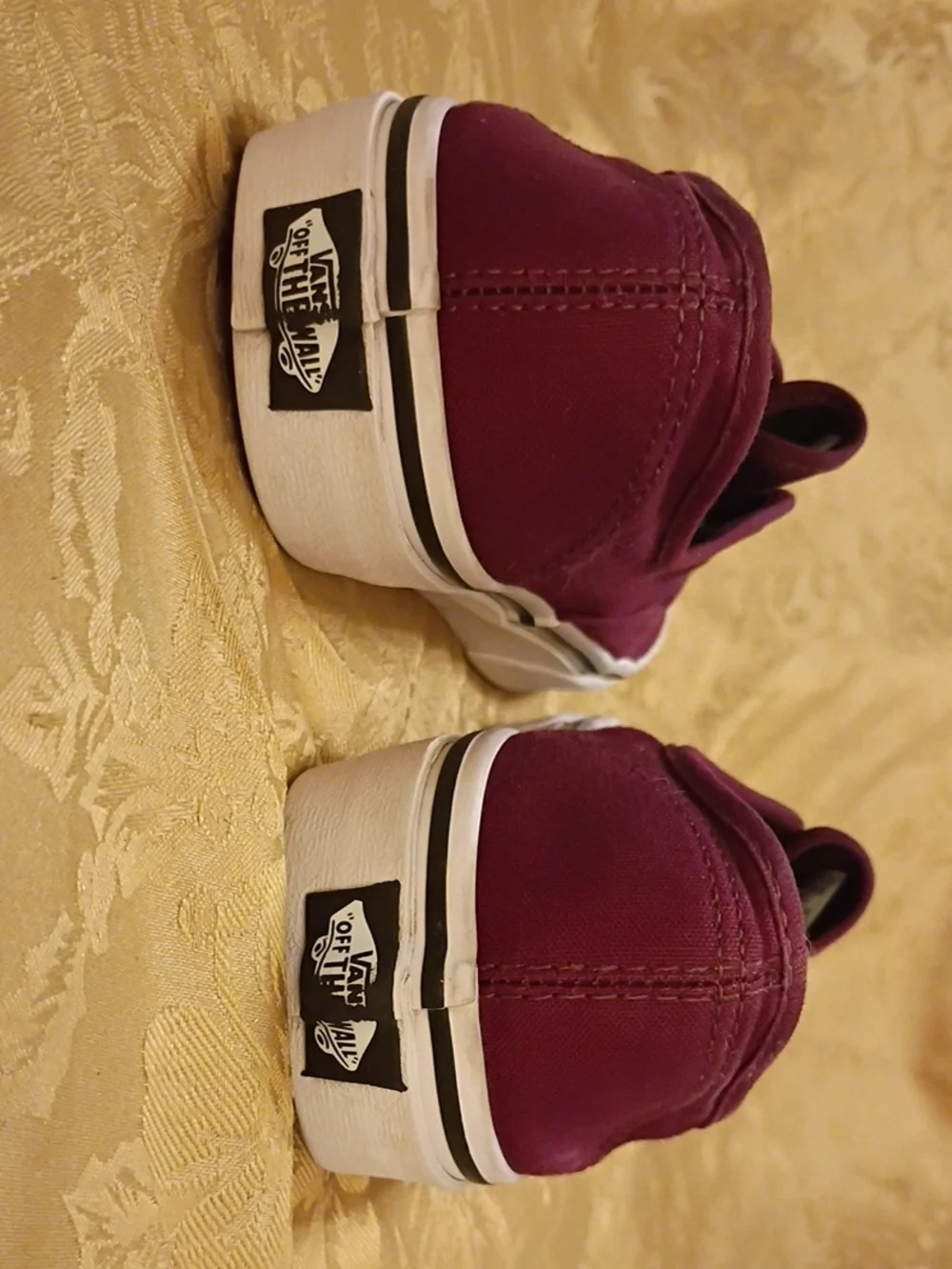 VANS  Plum Canvas Low-Top Sneakers Men's 7.5 Women's 9.0
